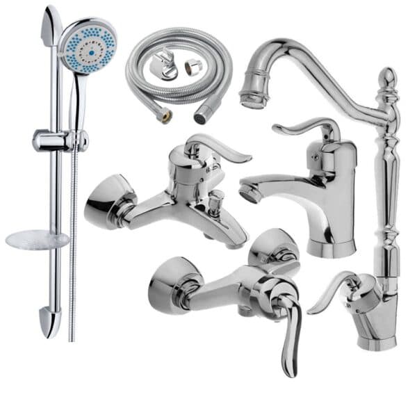 ست شیرآلات قاجاری مجموعه 6عددی