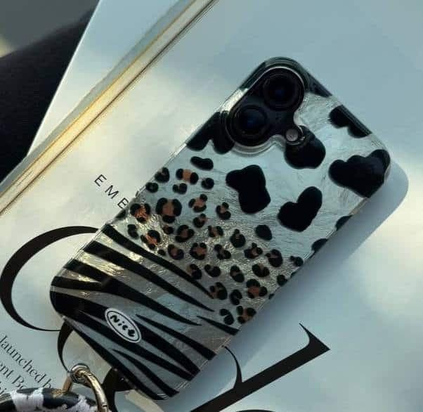 قاب آیفون پلنگی بدون آویز