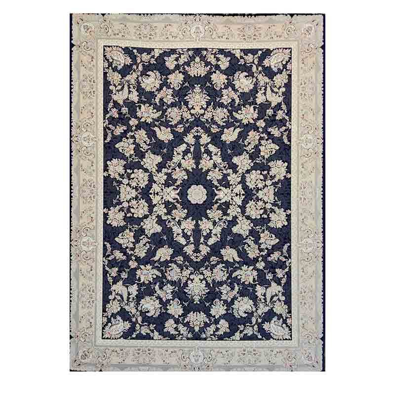 فرش 700 شانه کاشان کد 70199 Navy Blue