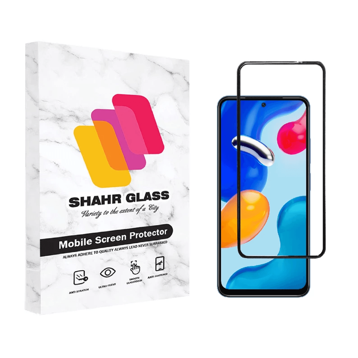 گلس گوشی شیائومی Redmi Note 11S شهر گلس مدل WEVA