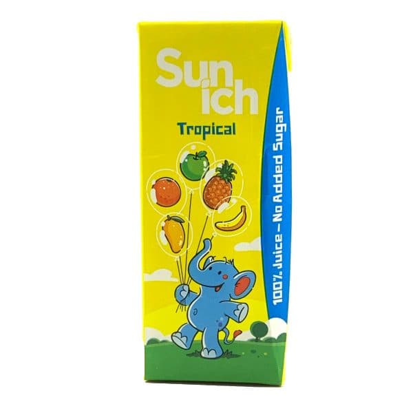 آبمیوه بدون شکر افزوده گرمسیری طرح کودک سن ایچ 200 میل