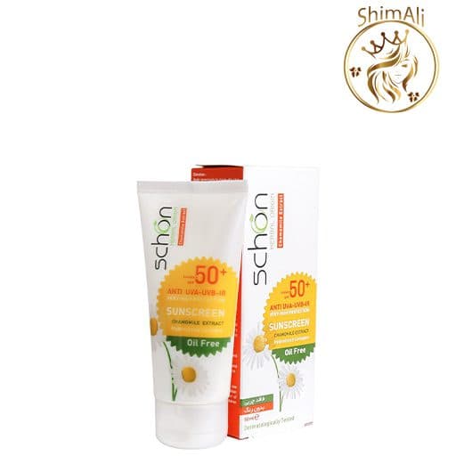 کرم ضد آفتاب بدون رنگ و فاقد چربی شون SPF 50 مناسب پوست های چرب حجم 50 میلی لیتر