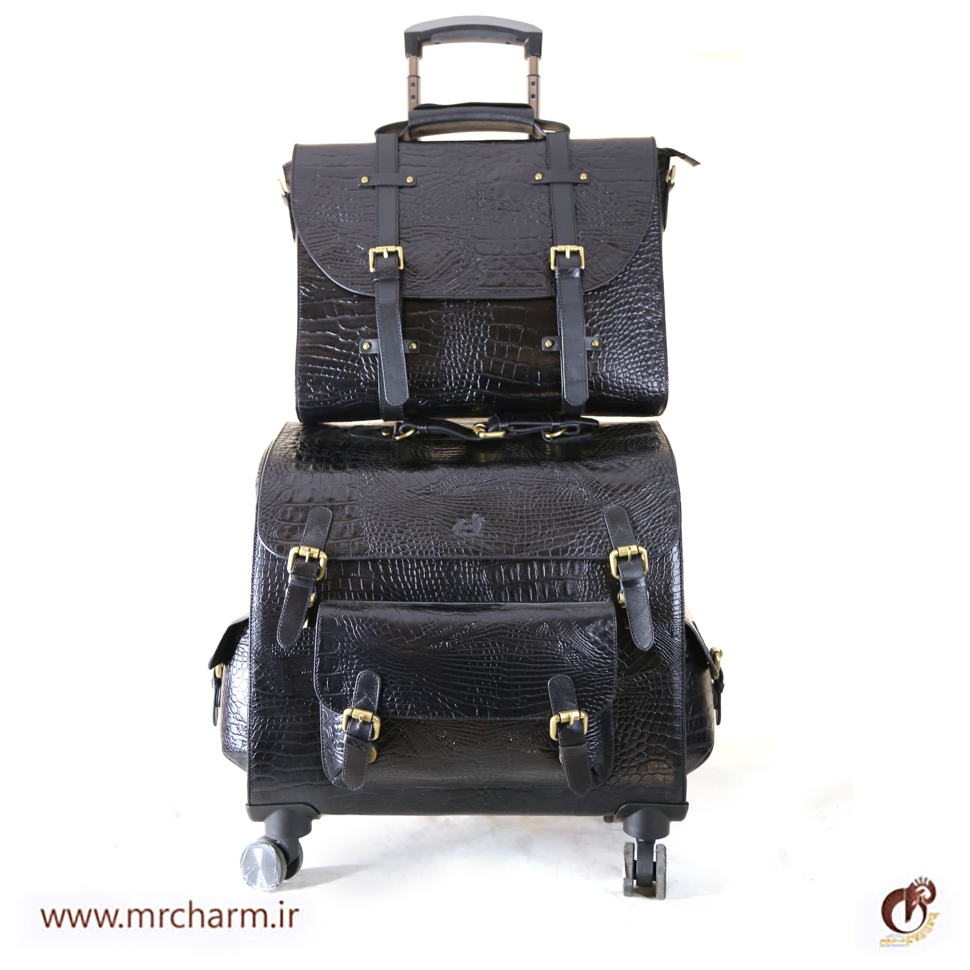 چمدان خلبانی و ست اداری تمام چرم mrc168-34