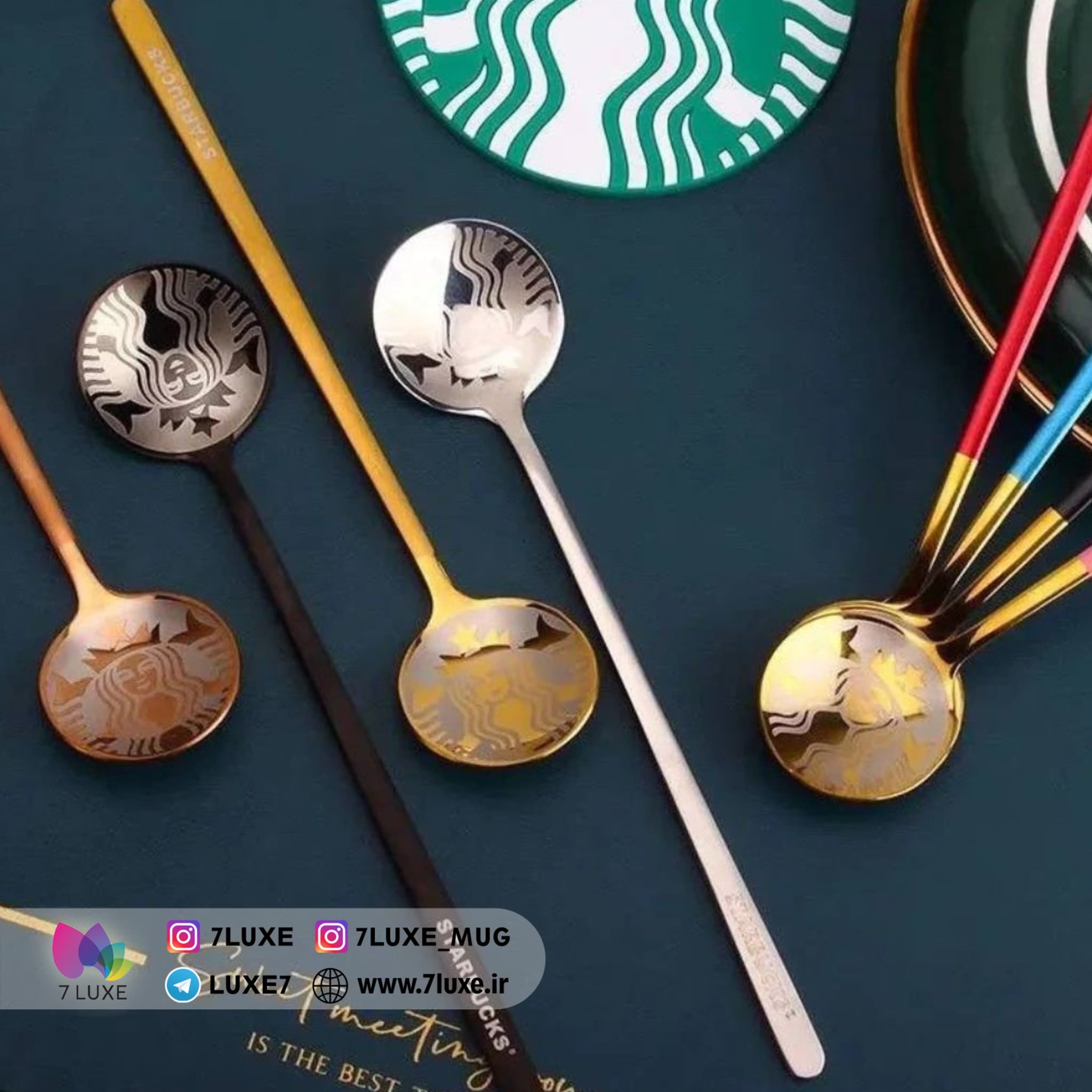 قاشق چایخوری استارباکس ست 6 عددی