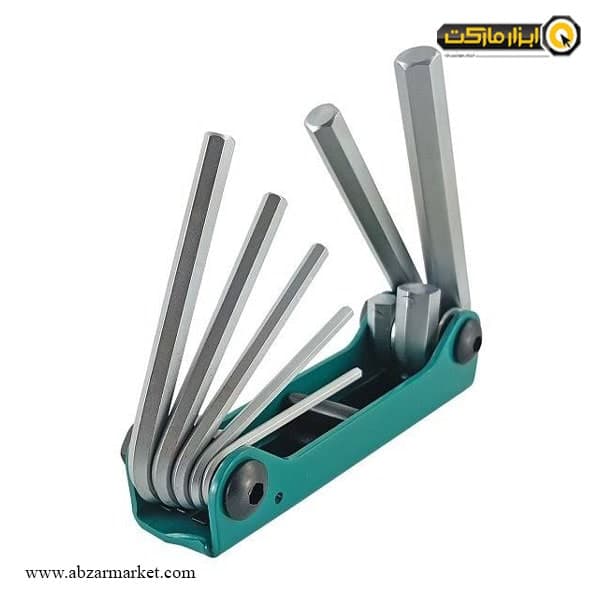 آچار آلن شش گوش فورس چاقویی 7 عددی مدل 5072F