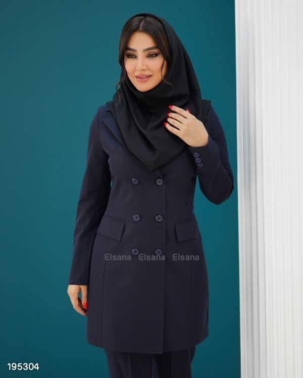 ست مانتو و شلوار زنانه مدل ملکا السانا Elsana کد 1953
