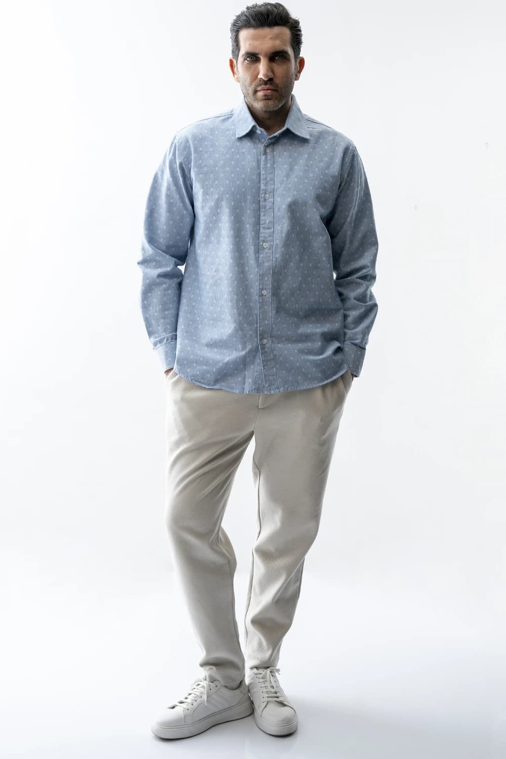 پیراهن ژاکارد رگولار مردانه