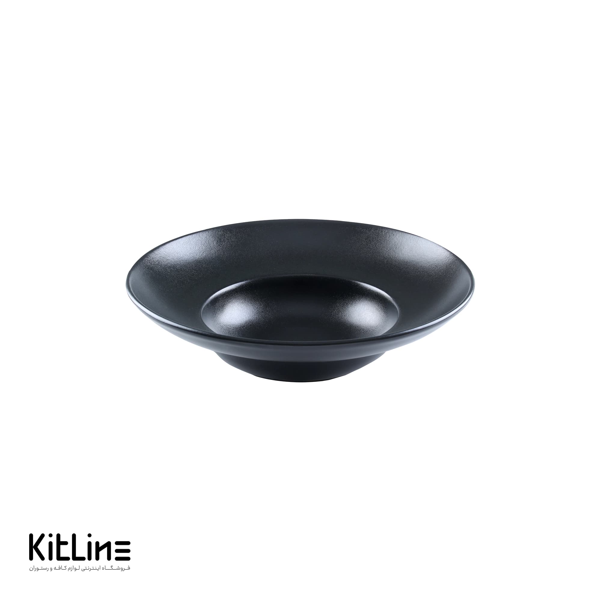 ظرف پاستا پرسلین ۲۶ سانتیمتری مشکی آرتیزان مدل کفا