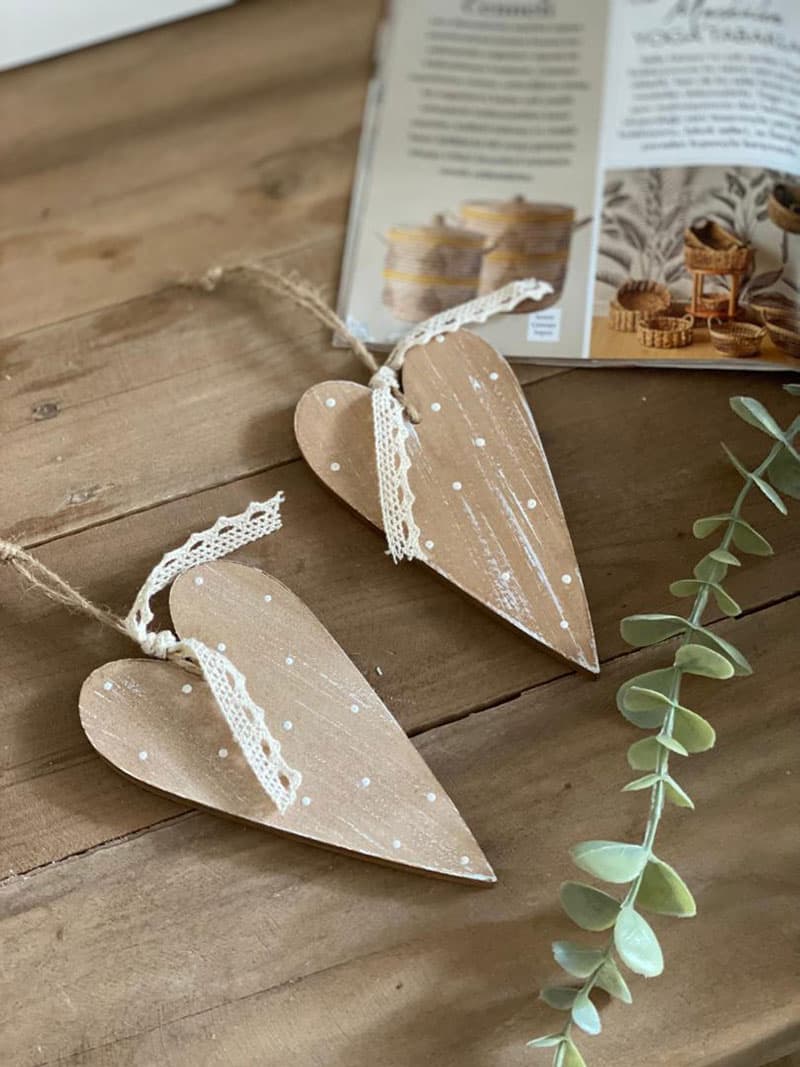 آویز قلب خالدار