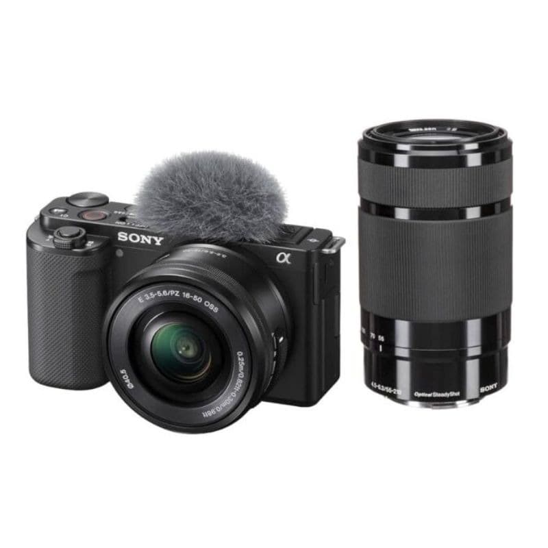 دوربین بدون آینه سونی Sony ZV-E10 with 16-50 and 55-210mm Lenses Kit