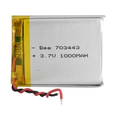 باتری لیتیوم پلیمر با ظرفیت 1000mAh سایز 703443