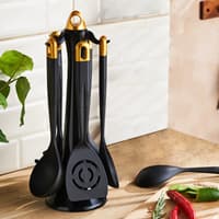 سرویس 6 پارچه کفگیر و ملاقه امسان Hera طلایی