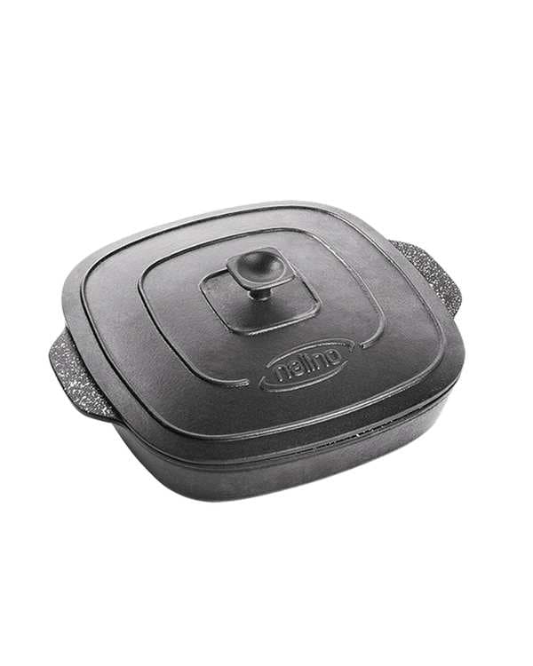 تابه مربع چدن نالینو مدل Adrina (با درب چدن)