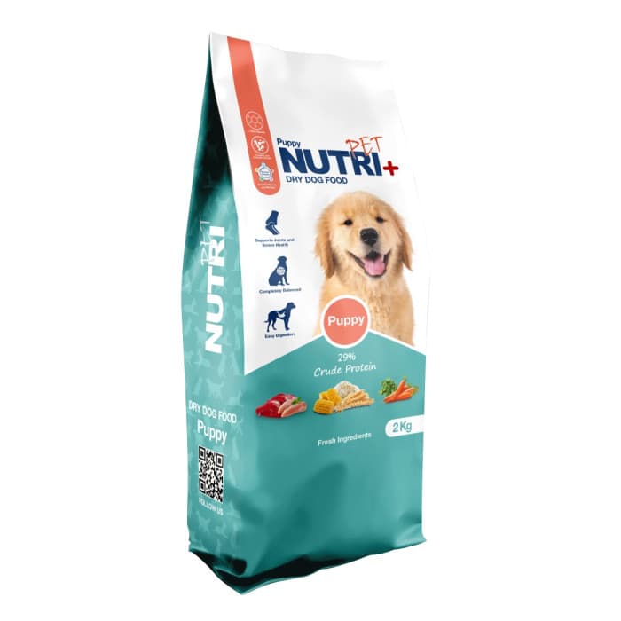 غذای خشک مخصوص توله سگ نوتری پلاس وزن 2 کیلوگرم