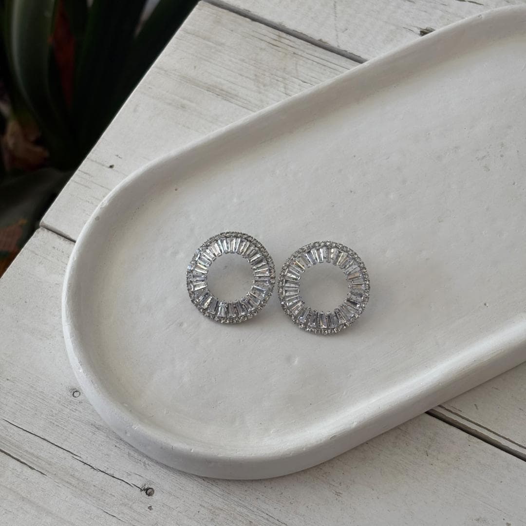 گوشواره طرح جواهر کد E313