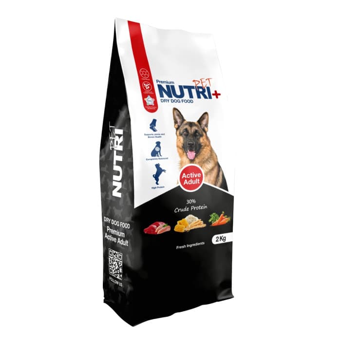 غذای سگ بالغ فعال نوتری پلاس (2 کیلوگرم)