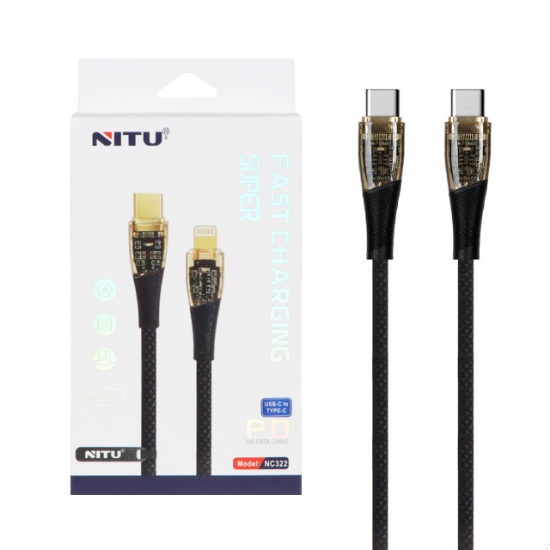 کابل تبدیل USB-C به USB-C فست شارژ PD نیتو مدل NC322