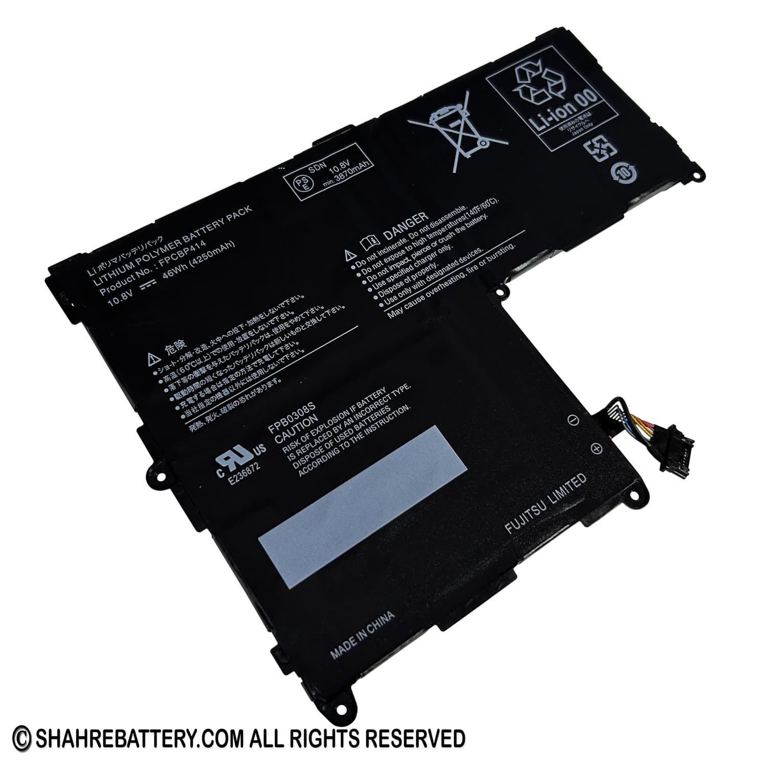 باتری اورجینال لپ تاپ فوجیستو Fujistu Stylistic Q704 FPCBP414