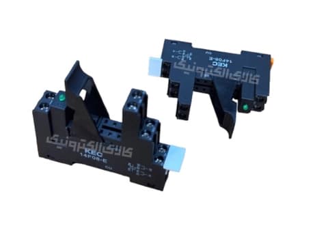 سوکت رله کتابی ریلی 8 پین 2 کنتاکت-با ال ای دی KEC | 14F08E-2C