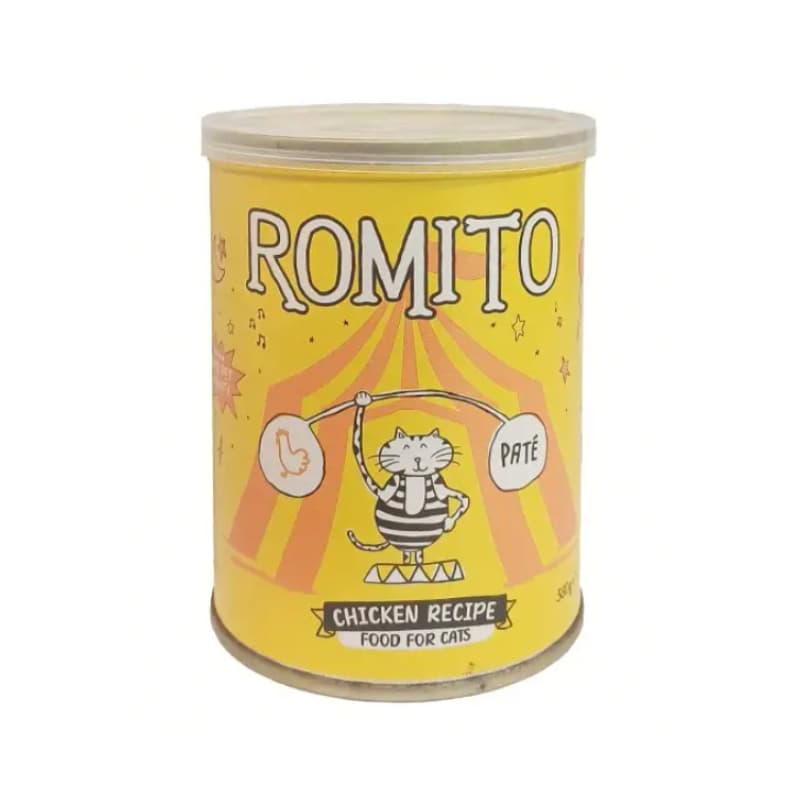 کنسرو غذای گربه پته رومیتو با طعم مرغ وزن 380 گرم