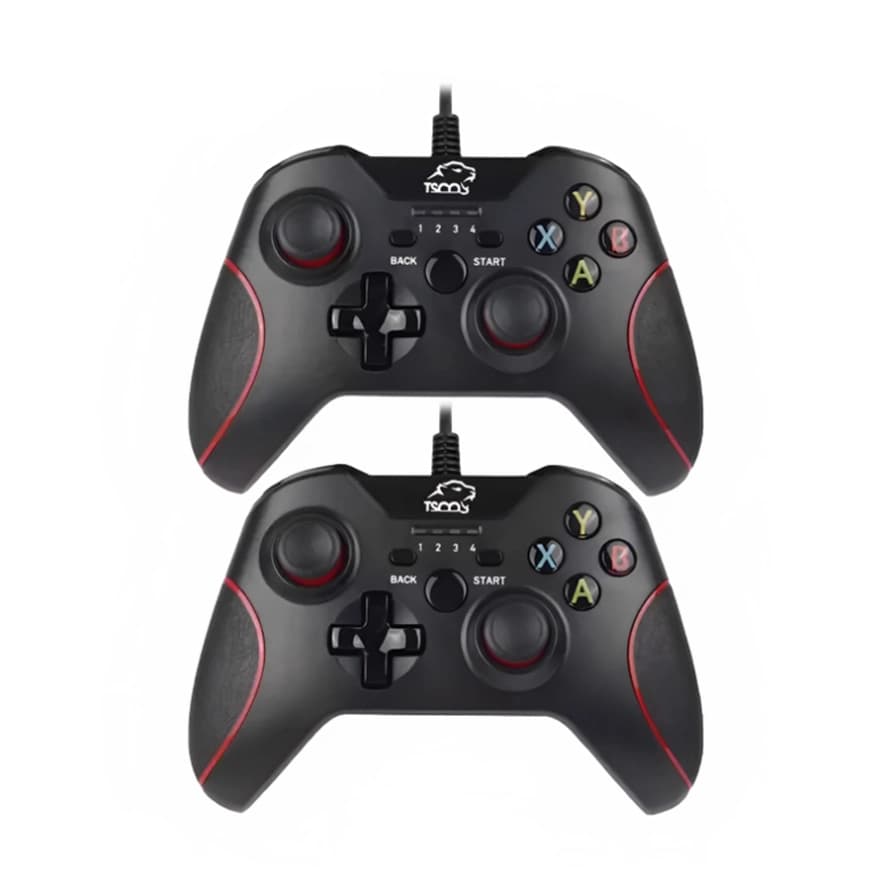 دسته بازی دوبل شوک دار تسکو مدل TG 120 X2