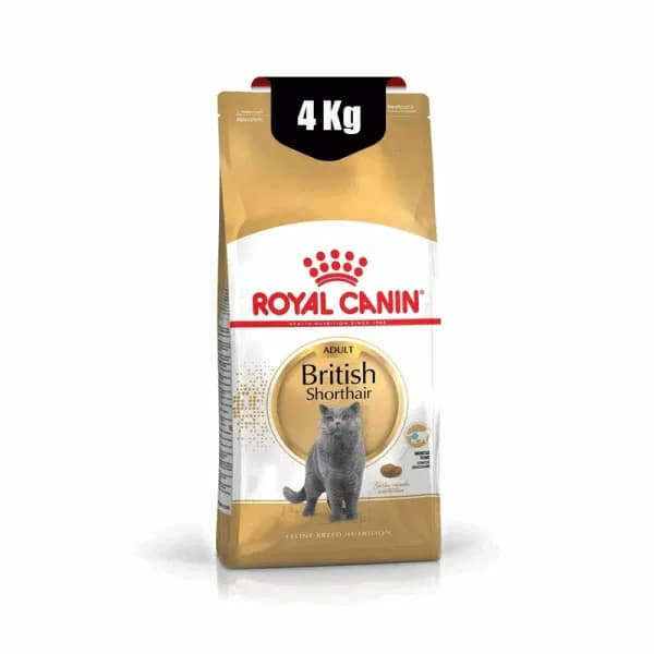 غذای خشک گربه بریتیش ادالت رویال کنین (Royal Canin Cat British Shorthair Adult) وزن 4 کیلوگرم