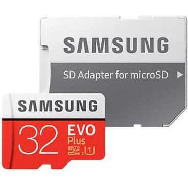 کارت حافظه microSDHC سامسونگ مدل Evo Plus کلاس 10 – ظرفیت 32 گیگابایت به همراه آداپتور SD