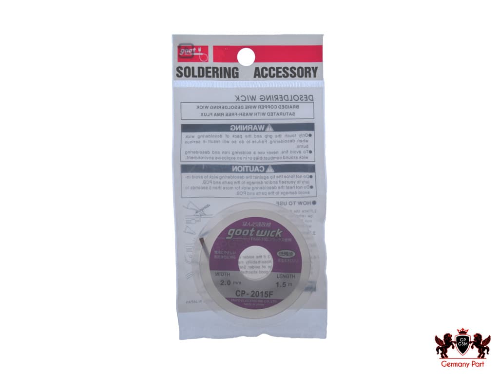 سیم قلع کش اصلی ساخت ژاپن-GOOT WICK JAPAN AA CP_2015F