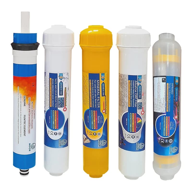 فیلتر دستگاه تصفیه آب نور مدل قلیایی بسته 5 عددی