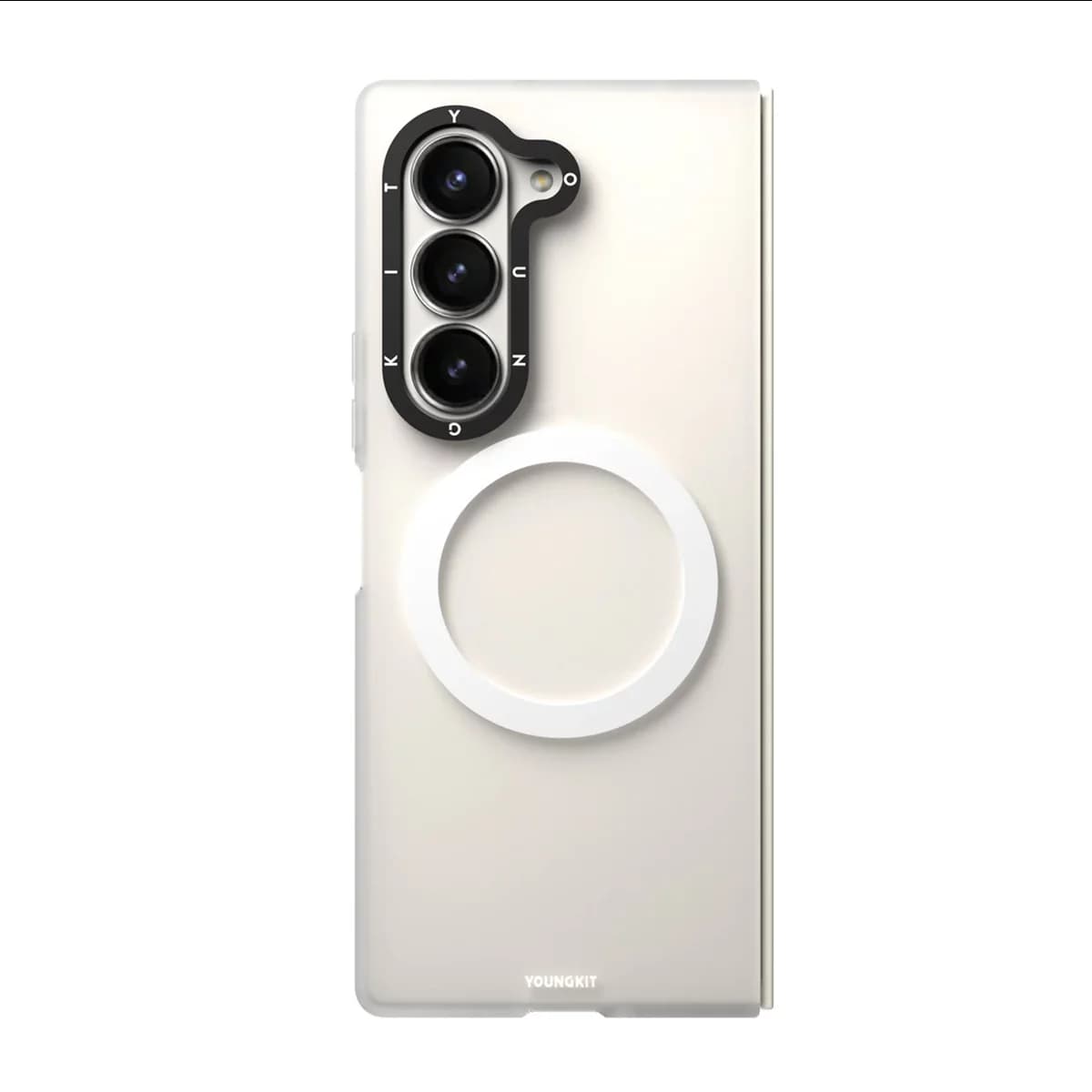 کاور گوشی سامسونگ Galaxy Z Fold 6 مدل یانگ کیت Hidden Sand Matte Texture MagSafe