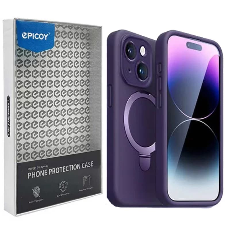 کاور گوشی اپل iPhone 15 اپیکوی مدل Xundd Liquid Silicone Magnetic Holder