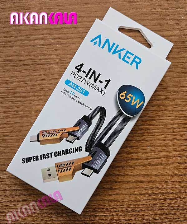 کابل شارژر 4 کاره سوپر فست (پک ANKER) “فروش عمده”