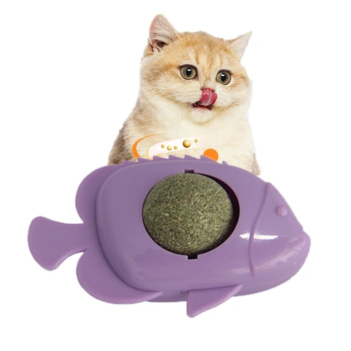 آبنبات دیواری گربه طعم کت نیپ مدل ماهی کد 106313