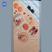 حوله استخر و حمام سایز بزرگ 75 در 150 سانت