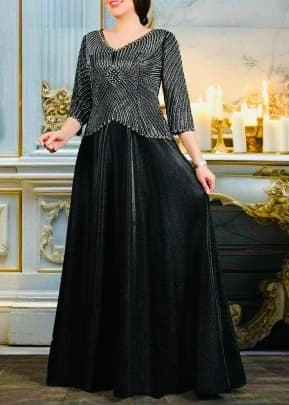 پیراهن مجلسی زنانه و شب ماکسی مدل روناک سایز بزرگ