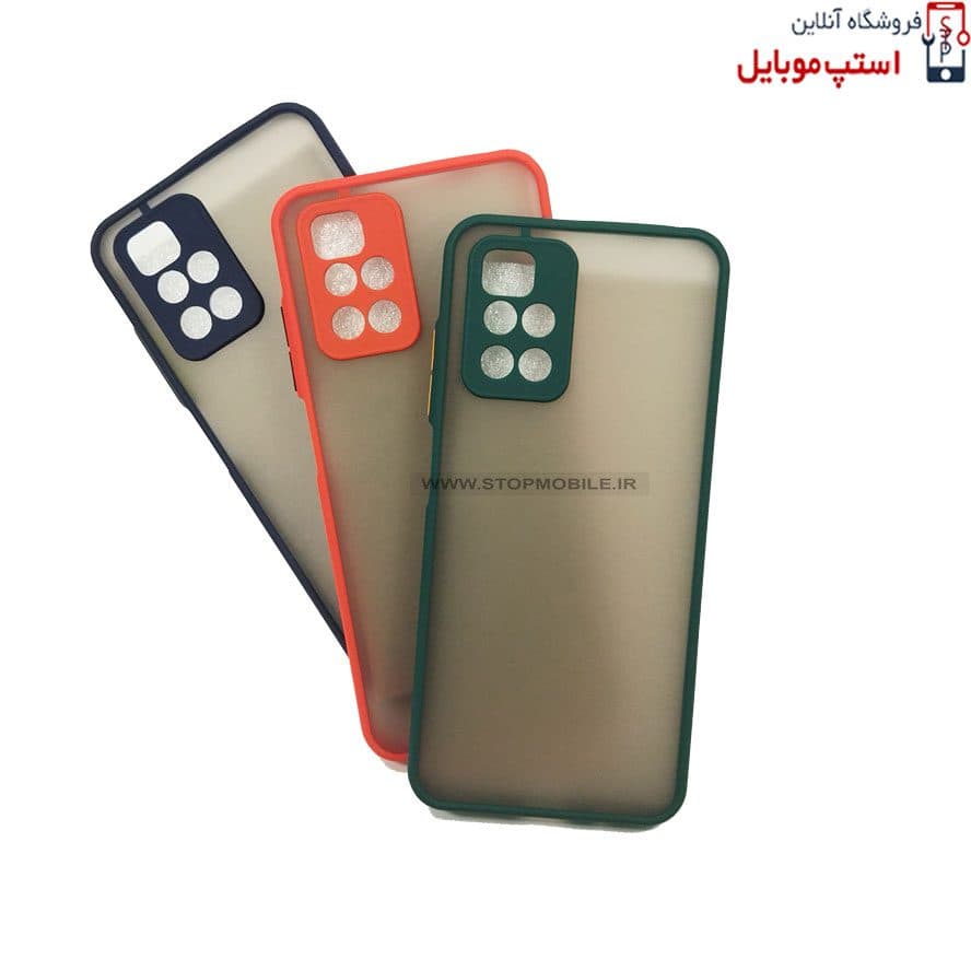 قاب گوشی شیائومی XIAOMI POCO M4 PRO 5G مدل پشت مات محافظ لنز دار