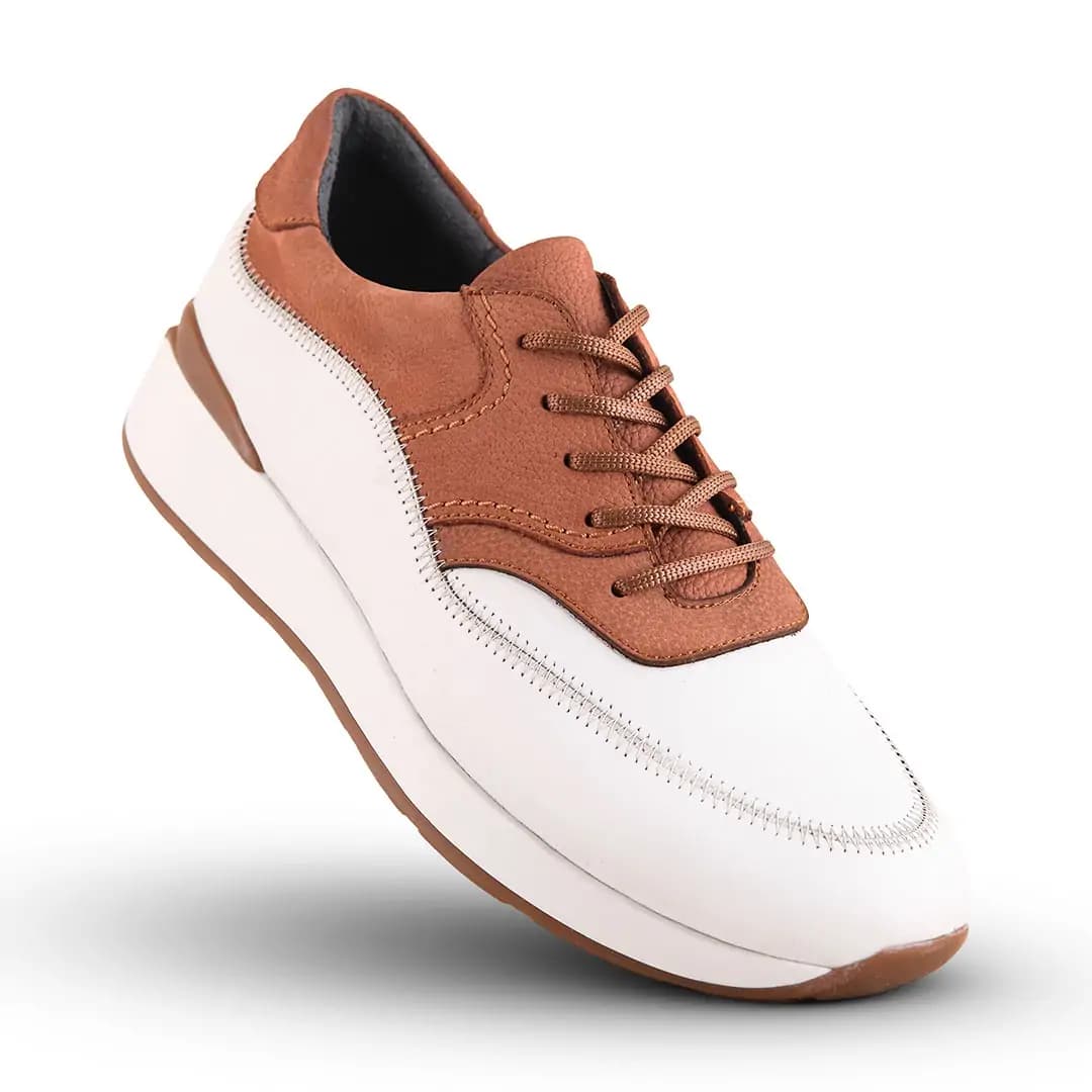 کفش روزمره زنانه چرم یلسان مدل فریان کد 679-GN