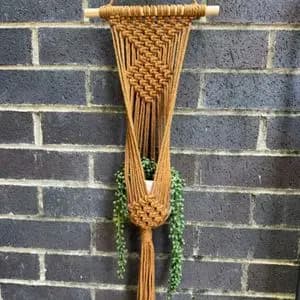 آویز گلدان مکرومه دکوراتیو طرح نوران