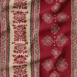 پارچه مخمل روبالشی پارچه باما طرح سه بعدی فرش ایرانی کد 5014579