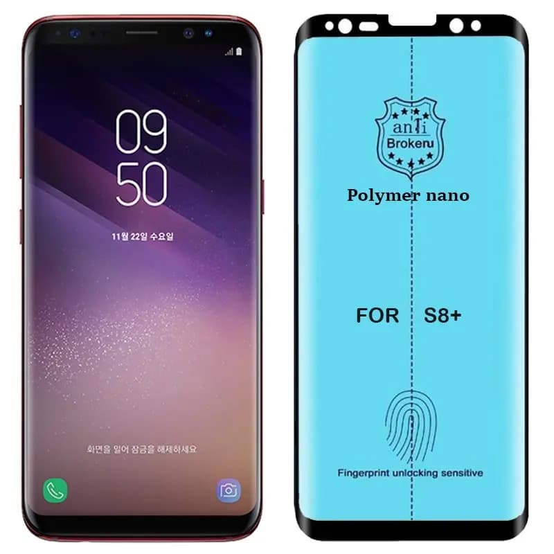 برچسب PMMA محافظ صفحه نمایش اورجینال مناسب برای گوشی Samsung Galaxy S8 Plus مدل پلیمر نانو