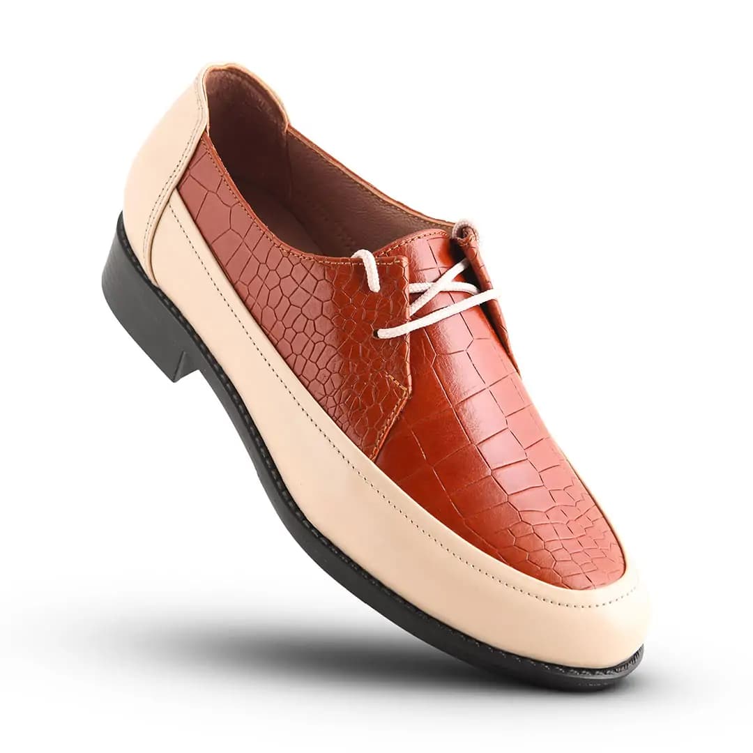 کفش روزمره زنانه چرم یلسان مدل بنیتا کد667-PRM