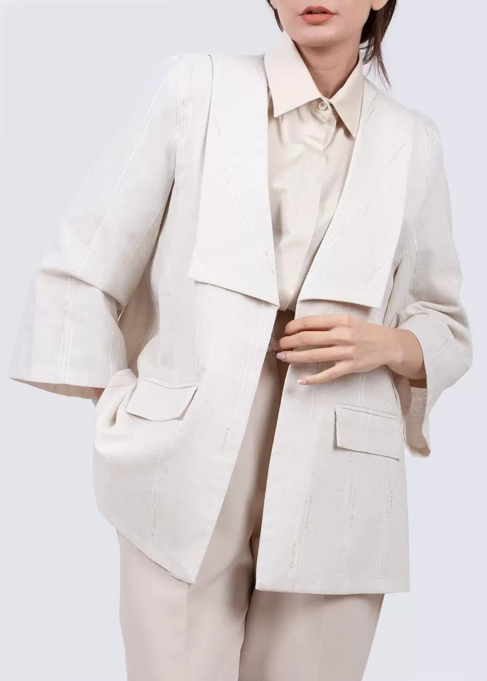 کت لینن زنانه افروغ