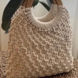 کیف دسته دارمکرومه