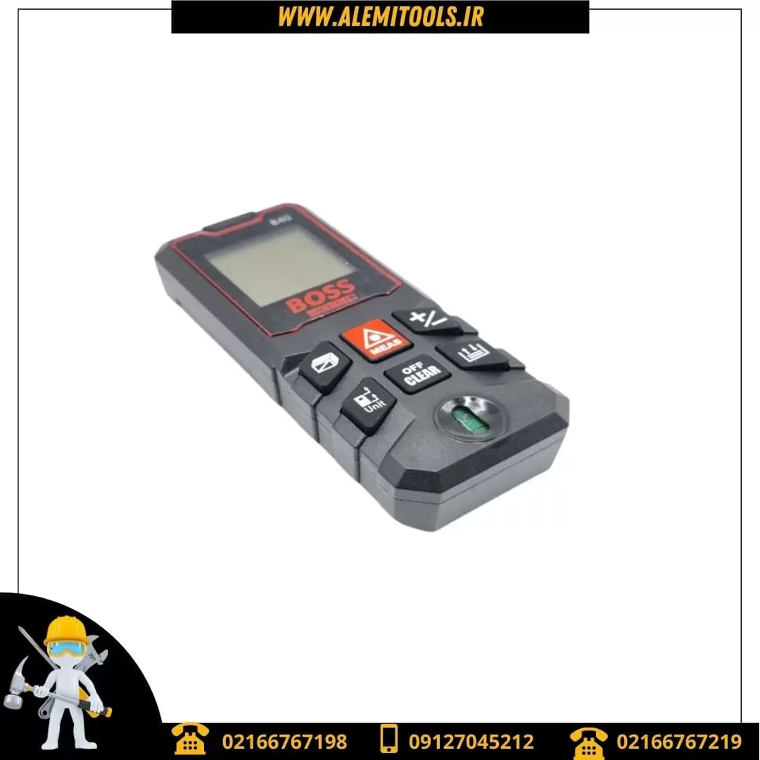 متر لیزری 40 متری ضد آب باس