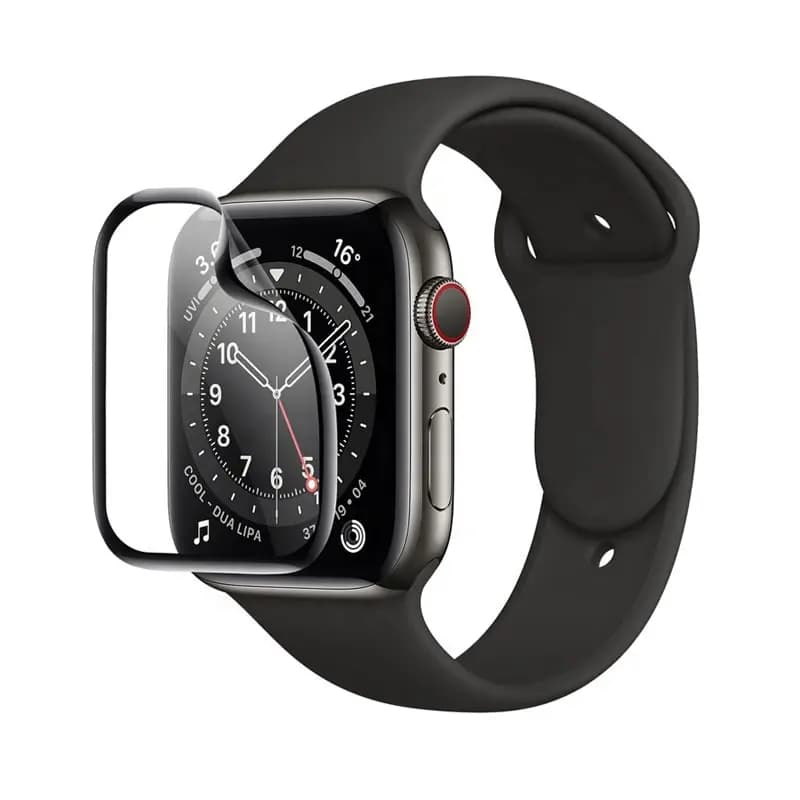 گلس محافظ لبه نرم تمام صفحه مناسب برای Apple Watch 38 mm