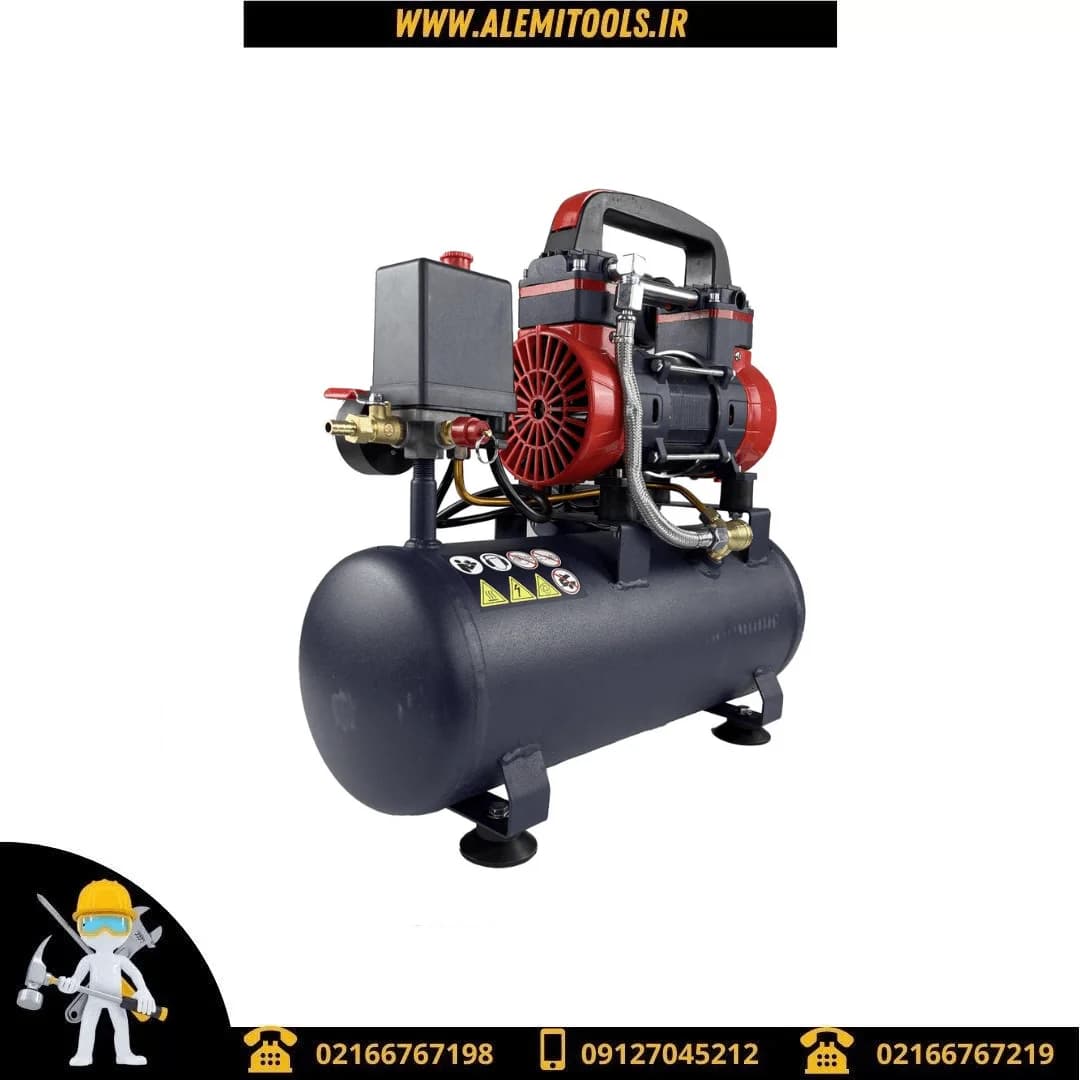 کمپرسور باد اینتیمکس مدل 12L ظرفیت ۱۲ لیتر بدون روغن سایلنت