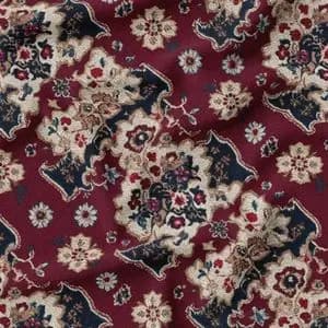 پارچه مخمل روبالشی پارچه باما طرح سه بعدی فرش ایرانی کد 5014644