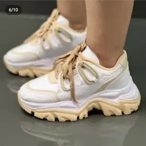 کفش کتونی اسپرت ورزشی مدل گوشواره زیره دو رنگ با ضمانت کیفیت چک