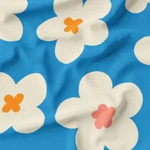 پارچه لباسی طرح دار پارچه الف مدل کرپ بوگاتی طرح گلدار کد4011545