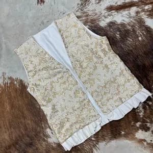 جلیقه ژاکارد مجلسی چیندار